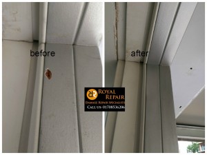 door architrave chip repair