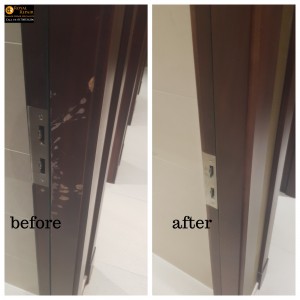 break-in door frame damages repair in London