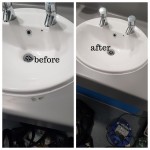 Laminate worktop hole repairs in Camden North London